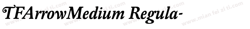 TFArrowMedium Regula字体转换